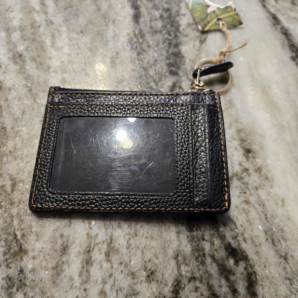 Coach Black Leather Minnie Mouse Zip Card Case - Picture 4 of 4